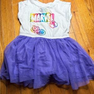 💜 Marvel Spotted Zebra Superhero Tutu Dress